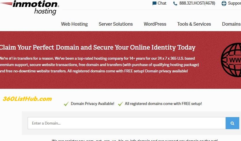 Inmotion domain cost