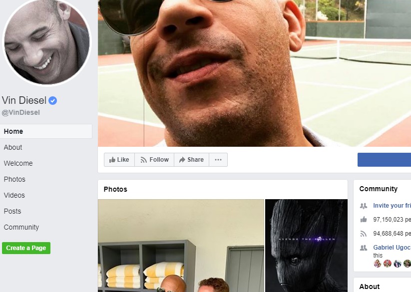 Vin Diesel page