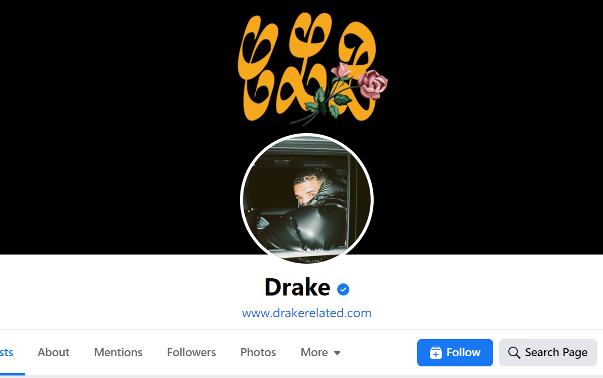 Drake Top Canadian Facebook Pages